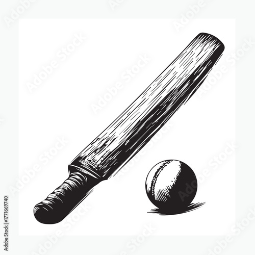 baseball bat and ball