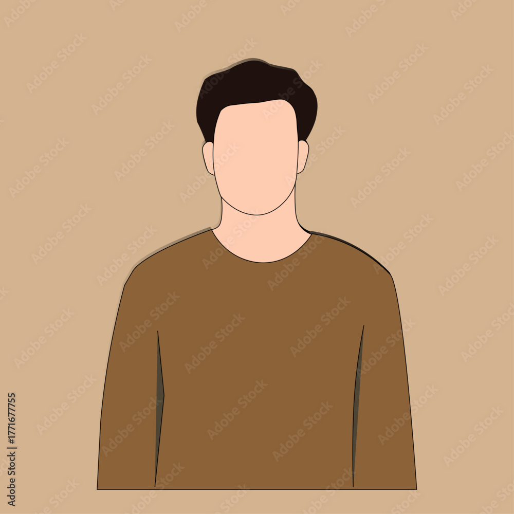 Fototapeta premium vector illustration of a man