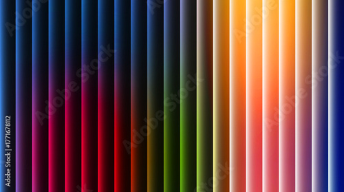 Vibrant gradient background with vertical lines and full color spectrum for modern design projects