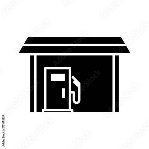  petrol station, venctor icon, petrol station