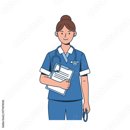 Nurse Illustration Healthcare Professional, Doctor, Medical Staff