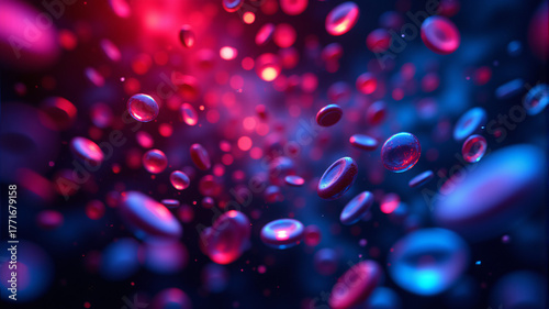 Vibrant Blood Cell Image
