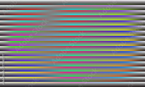 Abstract colorful background with horizontal lines and blurred shapes in the center