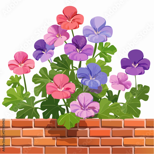 Beautiful flowerpot houseplant vector illustration concept3
