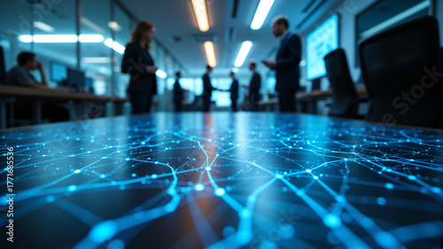 Obraz na płótnie Global Network Technology
