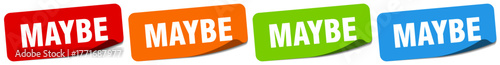 maybe sticker. maybe sticker set on white background