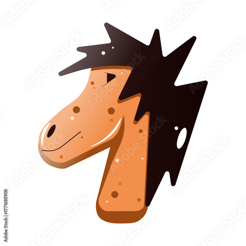 2026 Gingerbread. Vector illustrtaion of 2026 Chinese New Year zodiac animal Gingerbread isolated transparent backgorund. Perfect asian 2026 holiday card poster cover decor. EPS 10