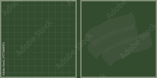 Education. Vector green School Board. Vector illustration of green School board with Empty frame checkered background and dirty texture. Perfect Back to School concept template design. EPS 10