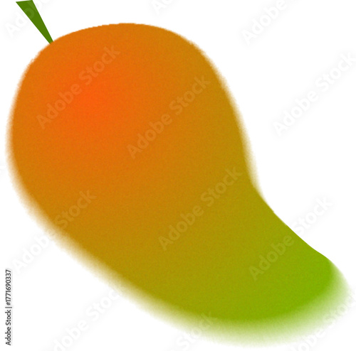 gradient mango illustration