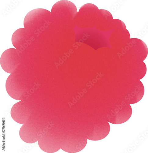 gradient raspberry illustration
