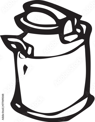 illustration of coffee pot