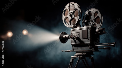 Vintage film projector