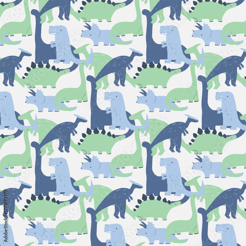 Dinosaur seamless pattern for kids