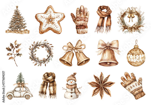 PNG Vintage holiday illustrations evoke warmth, element set on transparent background © Rawpixel.com