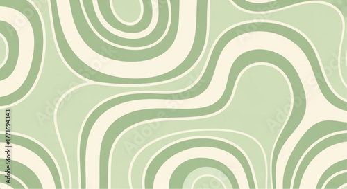 Abstract swirling lines pattern design with soft color tones, creating a visually pleasing and modern aesthetic. vector illustration