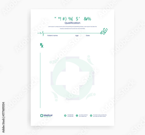 prescription design template