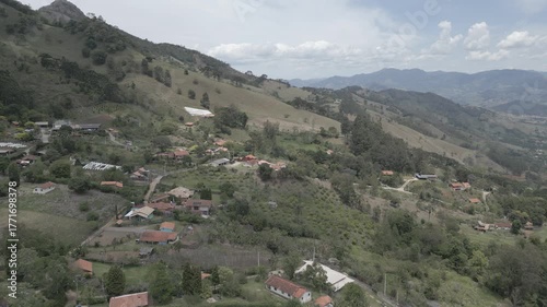 Mountain Countryside Rural Houses Baú Rock São Bento Do Sapucaí São Paulo Brazil South America Climbing Points Travel Tourism Adventure Landscape Nature Valley Hilltop Scenic Destination Horizon Outdo