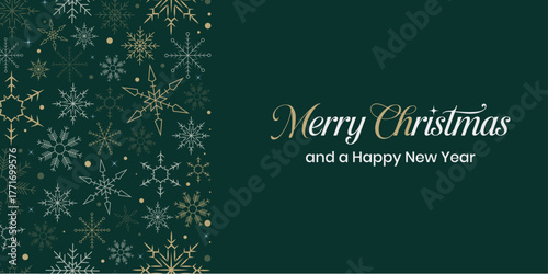 Christmas holiday pattern with white icons on blue background, including gifts and snowflakes vector