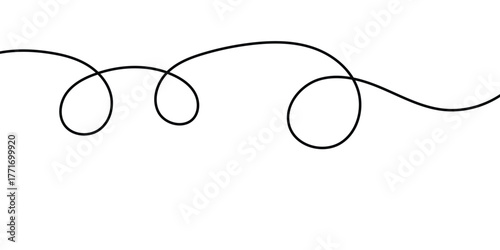 Wavy Curvy Abstract Squiggle Line. curve long line 
