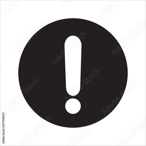 Warning icon vector modern design in trendy style for web site and mobile app on white background