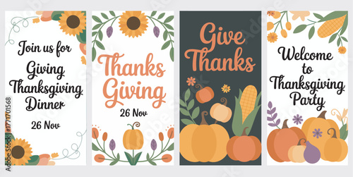 Festive Thanksgiving Invitation Designs Celebrating with Gratitude and Joy