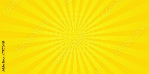 Yellow background of the Book in comic style pop art superhero. Pop art yellow comics book cartoon for comic superhero text, speech bubble, message.