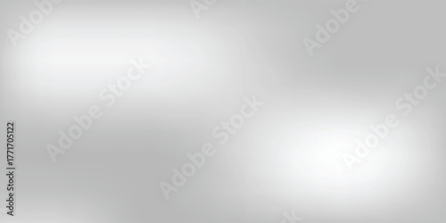 Silver foil background with metal mirror texture. Chrome gradient surface with light gloss simple abstract  Eps 10