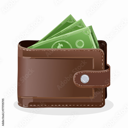 A single open wallet with a few bills inside represents limited funds for expenses.