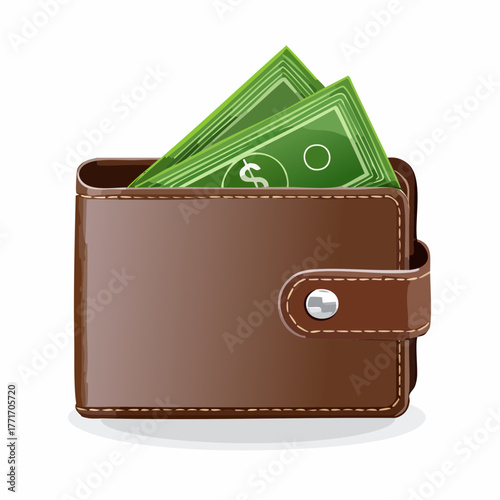 A single open wallet with a few bills inside represents limited funds for expenses.