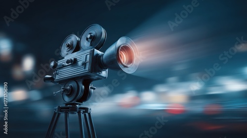 Retro movie projector