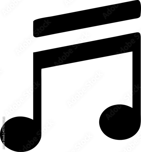 musical notes, treble clef, sheet music symbols, music notation, musical iconography, black and white icons, minimalist design, graphic elements