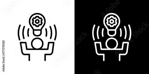 Awareness Icon Line Styles Vector Illustration 