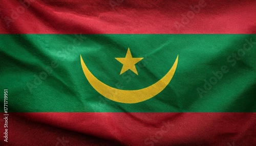 Mauritania flag background