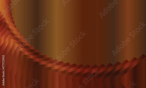 Deep Bronze Gradient Wave Design for Luxury Poster and Product Packaging