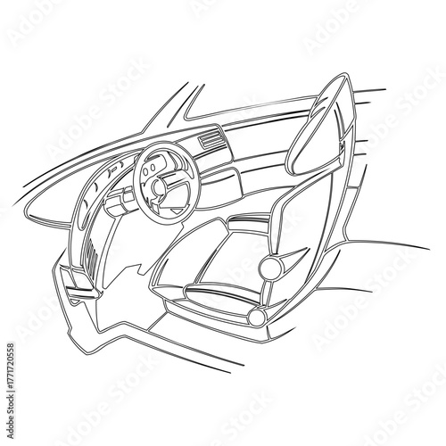 Car Interior Sketch
