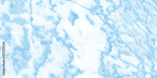 Abstract light blue and white marble texture with delicate veins creating a natural stone pattern for elegant backgrounds and surface designs