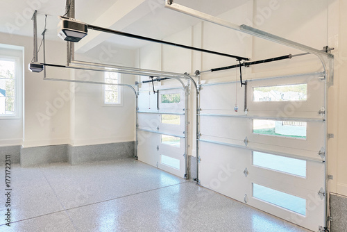 Residential house garage interior