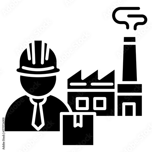 Manufacturing Glyph Icon