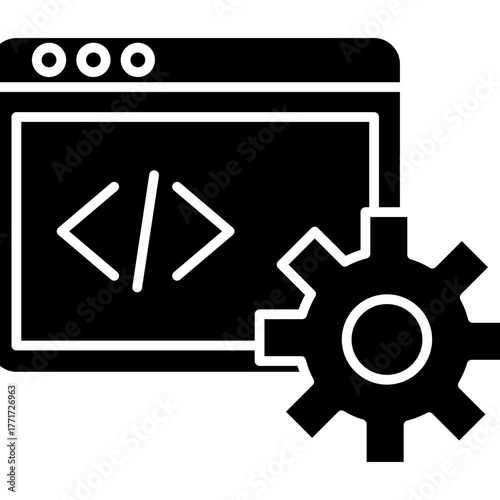 Civil Engineering Glyph Icon