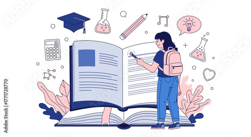 Inspiring Academic Knowledge: A Student's Educational Journey Through Literary Exploration