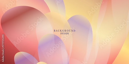 Abstract background soft gradient shapes and colors flowing smoothly
