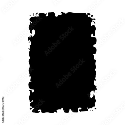 Black textured background with uneven edges suitable for creative projects and designs