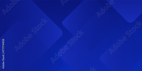 Abstract blue background with glowing geometric lines. Modern blue gradient square shape design. Futuristic technology concept. Suit for brochure, corporate, website, poster, banner, cover modern