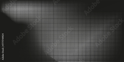 Seamless vector carbon fiber texture. Dark gray geometric dotted pattern. EPS 10