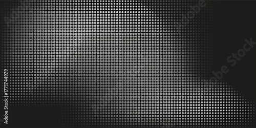 Seamless vector carbon fiber texture. Dark gray geometric dotted pattern. modern trendy design in vector illustration