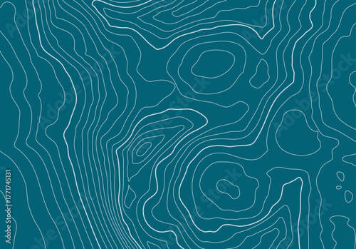 Topographic map background with altitude lines. Abstract terrain topography with elevation levels of the relief