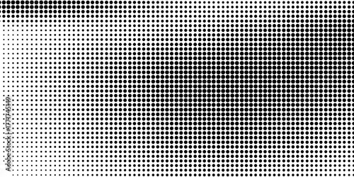 Grunge halftone gradient background. Faded grit noise texture. White and black sand wallpaper. Retro pixelated backdrop.  EPS 10