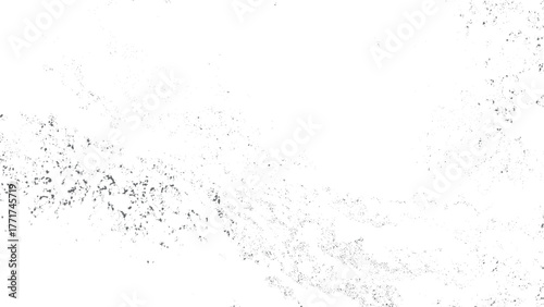 Abstract grunge halftone pattern with vintage monochrome texture overlay. Organic halftone ink print background with subtle grunge splatter texture. 