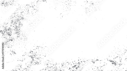 Dust overlay and distressed grainy grunge effect vector background. Irregular monochrome graphic texture with rough distressed design. 