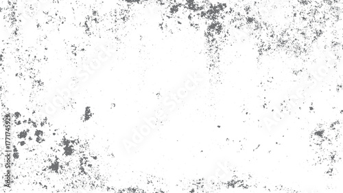 Dust overlay and distressed grainy grunge effect vector background. Irregular monochrome graphic texture with rough distressed design. 
